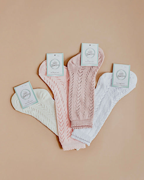 llb-lace-knee-high-socks Shoes & Accessories